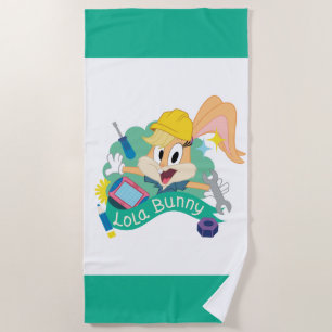 BUGS BUNNY BUILDERS™ Lola Bunny Character Graphic Beach Towel