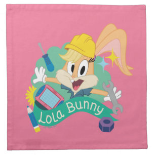BUGS BUNNY BUILDERS™ Lola Bunny Character Graphic Cloth Napkin