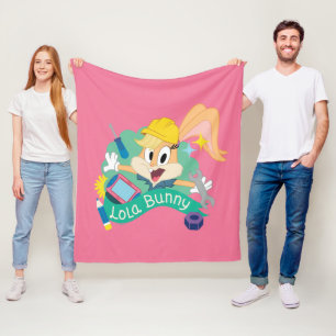 BUGS BUNNY BUILDERS™ Lola Bunny Character Graphic Fleece Blanket