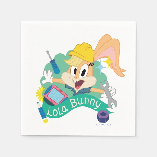BUGS BUNNY BUILDERS™| Lola Bunny Character Graphic Napkins (Front)