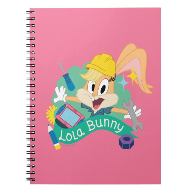 BUGS BUNNY BUILDERS™| Lola Bunny Character Graphic Notebook (Front)
