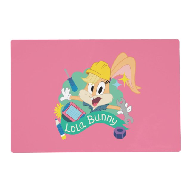 BUGS BUNNY BUILDERS™| Lola Bunny Character Graphic Placemat (Front)