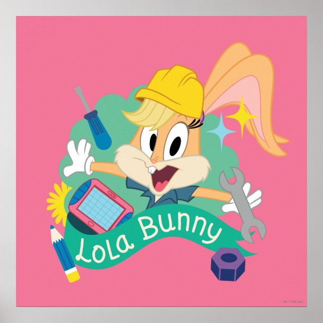 BUGS BUNNY BUILDERS™| Lola Bunny Character Graphic Poster (Front)
