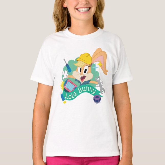 BUGS BUNNY BUILDERS™| Lola Bunny Character Graphic T-Shirt (Front)