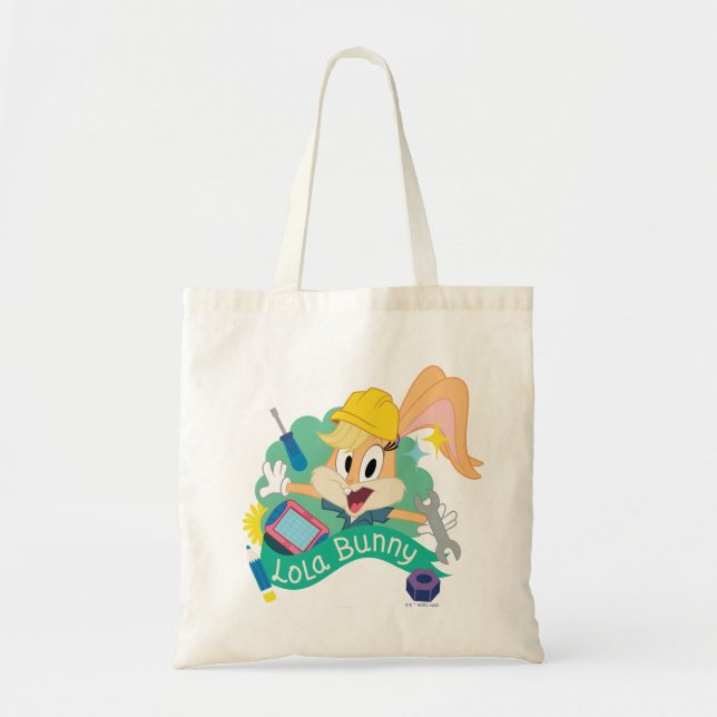 BUGS BUNNY BUILDERS™| Lola Bunny Character Graphic Tote Bag (Front)