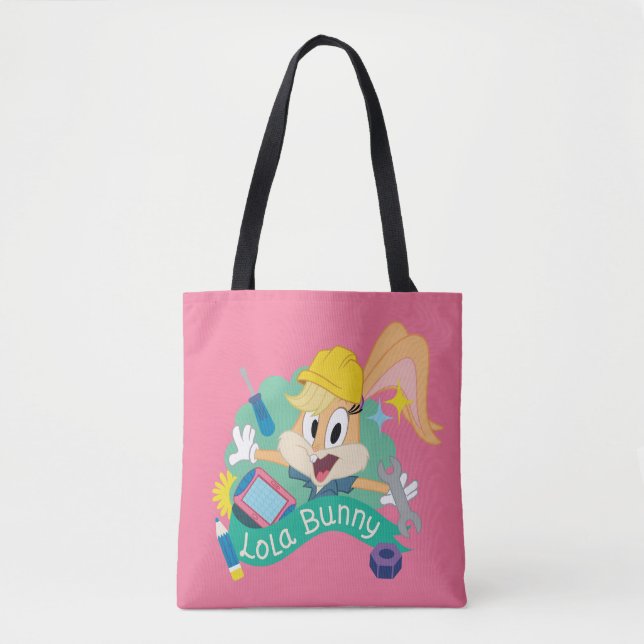BUGS BUNNY BUILDERS™| Lola Bunny Character Graphic Tote Bag (Front)
