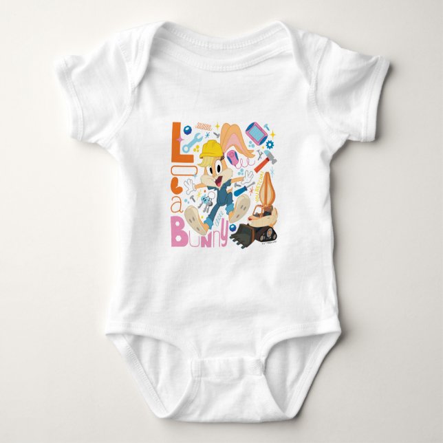 BUGS BUNNY BUILDERS™| Lola Bunny Work Tools Baby Bodysuit (Front)