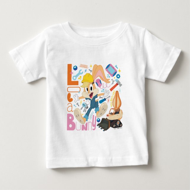 BUGS BUNNY BUILDERS™| Lola Bunny Work Tools Baby T-Shirt (Front)