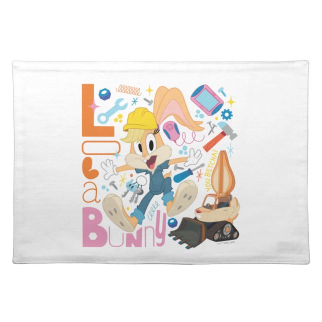 BUGS BUNNY BUILDERS™| Lola Bunny Work Tools Cloth Placemat (Front)