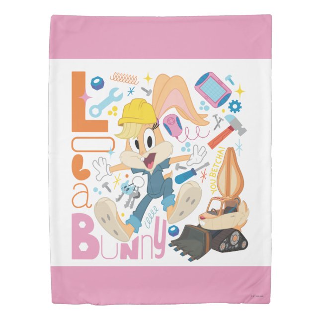 BUGS BUNNY BUILDERS™| Lola Bunny Work Tools Duvet Cover (Front)