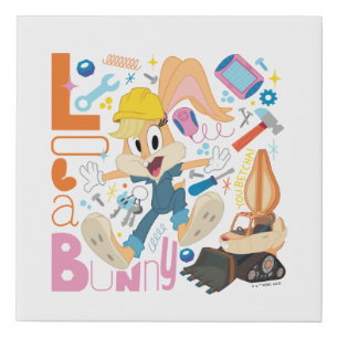 BUGS BUNNY BUILDERS™ Lola Bunny Work Tools Faux Canvas Print
