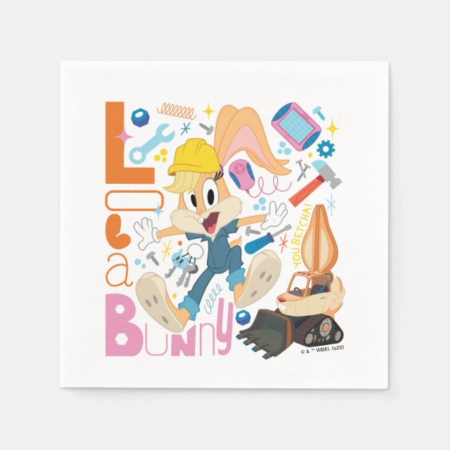 BUGS BUNNY BUILDERS™| Lola Bunny Work Tools Napkins (Front)