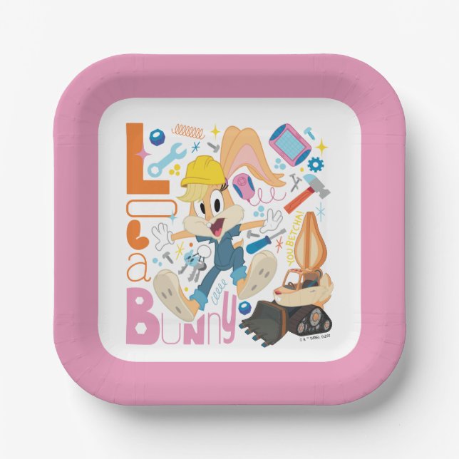 BUGS BUNNY BUILDERS™| Lola Bunny Work Tools Paper Plates (Front)