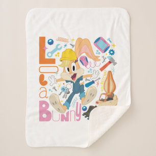 BUGS BUNNY BUILDERS™ Lola Bunny Work Tools Sherpa Blanket