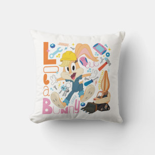 BUGS BUNNY BUILDERS™ Lola Bunny Work Tools Throw Pillow