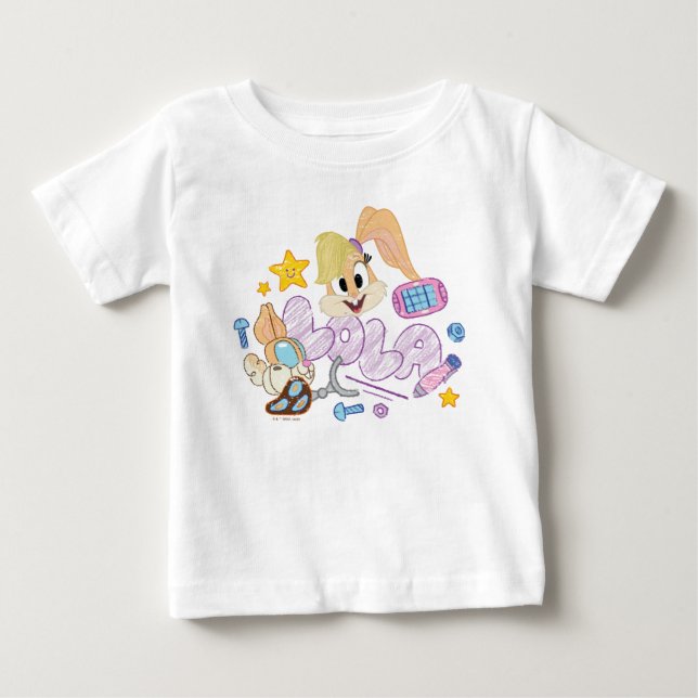 BUGS BUNNY BUILDERS™| Lola Sketch Art Baby T-Shirt (Front)