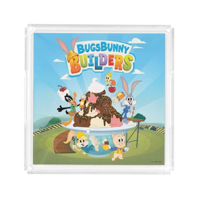BUGS BUNNY BUILDERS™| Looney Builders Ice Cream Acrylic Tray (Front)