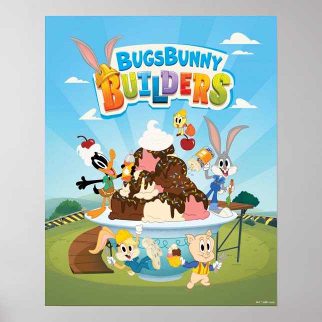 BUGS BUNNY BUILDERS™| Looney Builders Ice Cream Poster (Front)