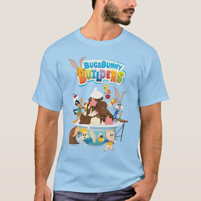 BUGS BUNNY BUILDERS™| Looney Builders Ice Cream T-Shirt (Front)