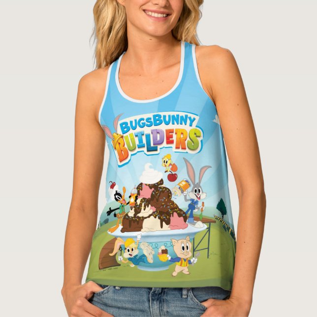 BUGS BUNNY BUILDERS™| Looney Builders Ice Cream Tank Top (Front)