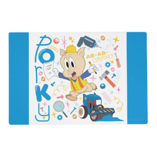 BUGS BUNNY BUILDERS™ Porky Pig Work Tools Placemat