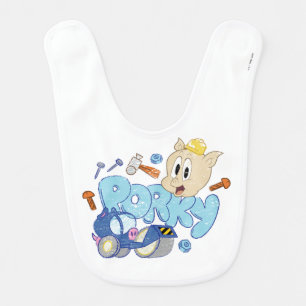 BUGS BUNNY BUILDERS™  Porky Sketch Art Baby Bib