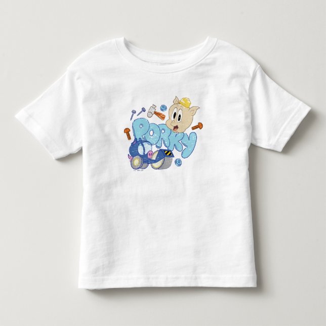 BUGS BUNNY BUILDERS™| Porky Sketch Art Toddler T-shirt (Front)
