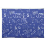 BUGS BUNNY BUILDERS™| Sketch Blueprint Pattern Cloth Placemat