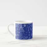 BUGS BUNNY BUILDERS™| Sketch Blueprint Pattern Espresso Cup