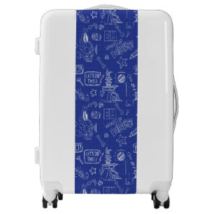 BUGS BUNNY BUILDERS™  Sketch Blueprint Pattern Luggage