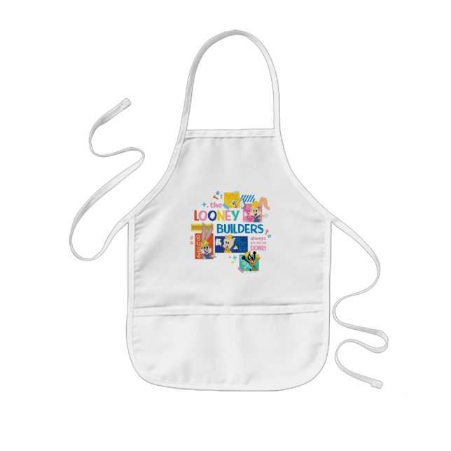 BUGS BUNNY BUILDERS™| The Looney Builders Collage Kids' Apron (Front)