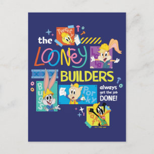 BUGS BUNNY BUILDERS™ The Looney Builders Collage Postcard