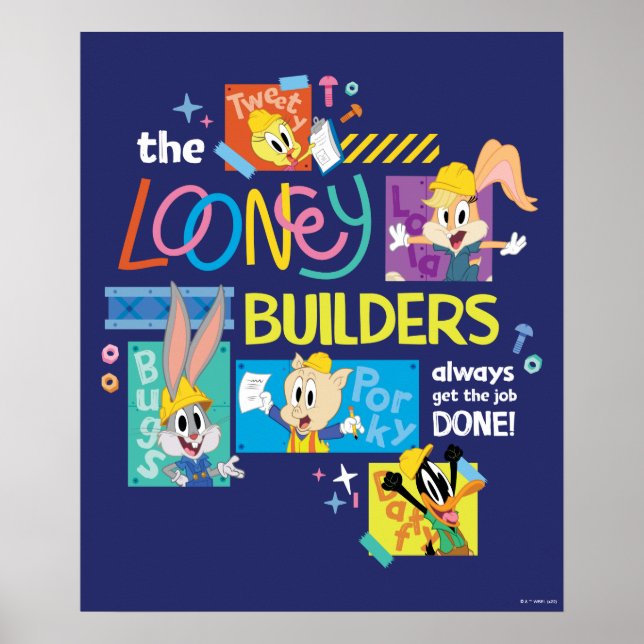 BUGS BUNNY BUILDERS™| The Looney Builders Collage Poster (Front)