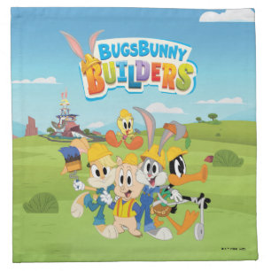 BUGS BUNNY BUILDERS™ The Looney Builders Group Cloth Napkin
