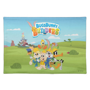 BUGS BUNNY BUILDERS™ The Looney Builders Group Cloth Placemat