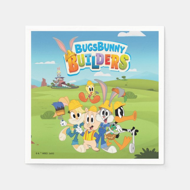 BUGS BUNNY BUILDERS™| The Looney Builders Group Napkins (Front)