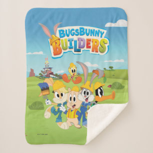 BUGS BUNNY BUILDERS™ The Looney Builders Group Sherpa Blanket