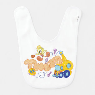 BUGS BUNNY BUILDERS™ TWEETY™ Sketch Art Baby Bib