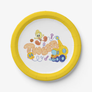 BUGS BUNNY BUILDERS™  TWEETY™ Sketch Art Paper Plates