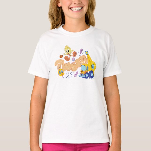BUGS BUNNY BUILDERS™| TWEETY™ Sketch Art T-Shirt (Front)