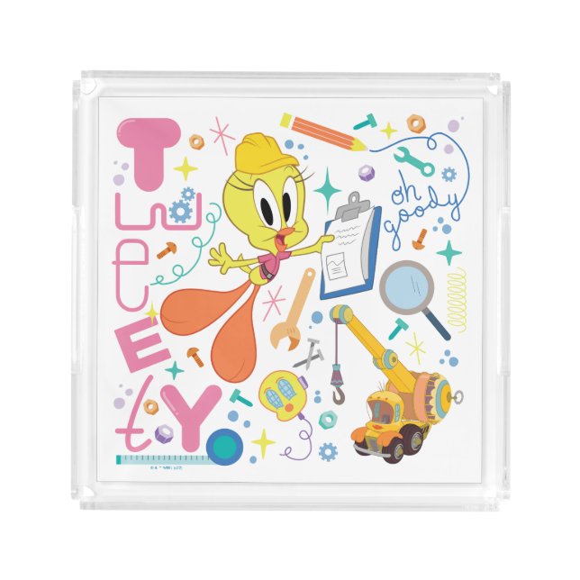 BUGS BUNNY BUILDERS™| TWEETY™ Work Tools Acrylic Tray (Front)