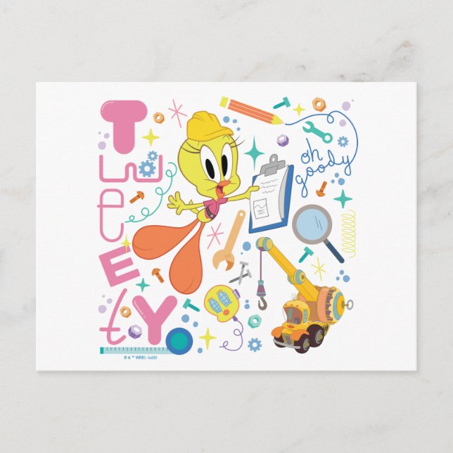 BUGS BUNNY BUILDERS™| TWEETY™ Work Tools Postcard (Front)