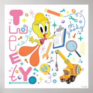 BUGS BUNNY BUILDERS™ TWEETY™ Work Tools Poster