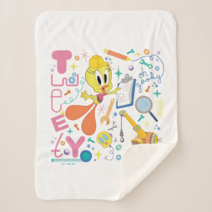 BUGS BUNNY BUILDERS™ TWEETY™ Work Tools Sherpa Blanket