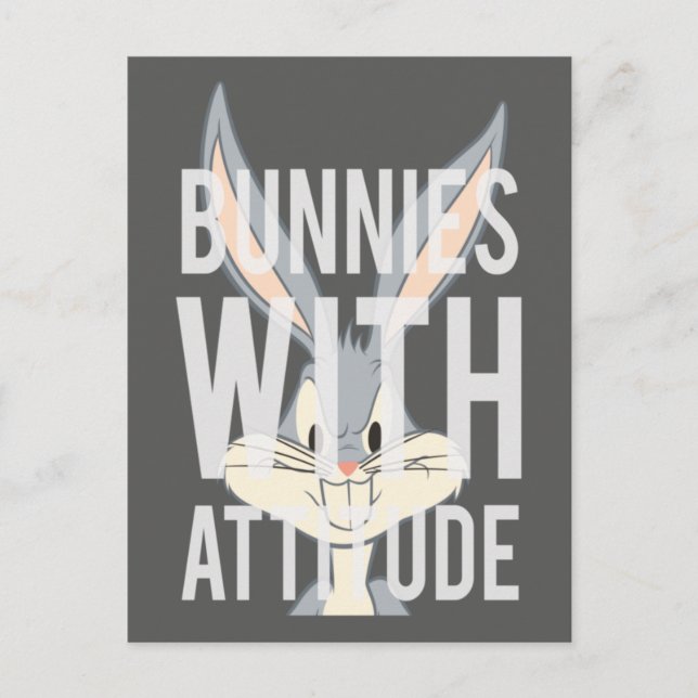 BUGS BUNNY™ Bunnies With Attitude Postcard (Front)