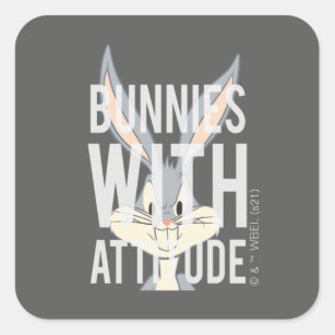 BUGS BUNNY™ Bunnies With Attitude Square Sticker