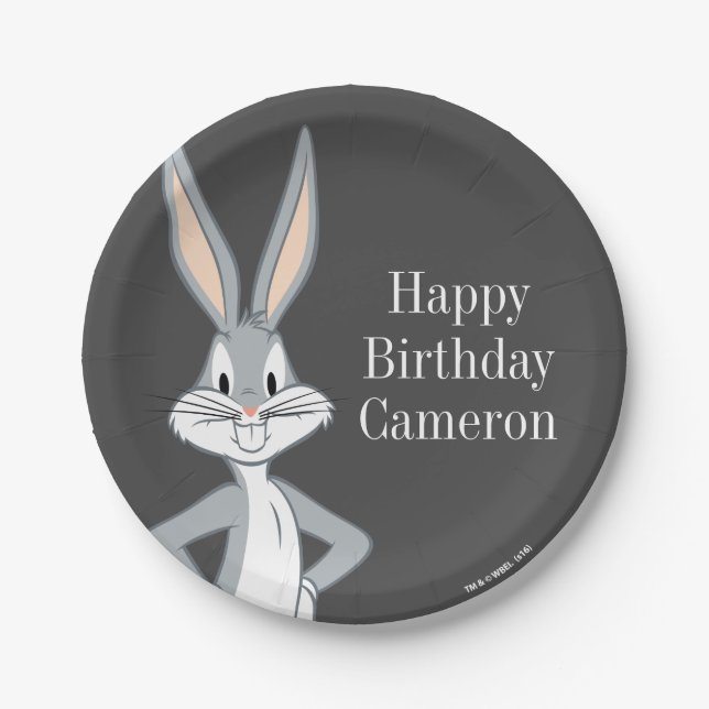 BUGS BUNNY™ | Bunny Stare Paper Plates (Front)