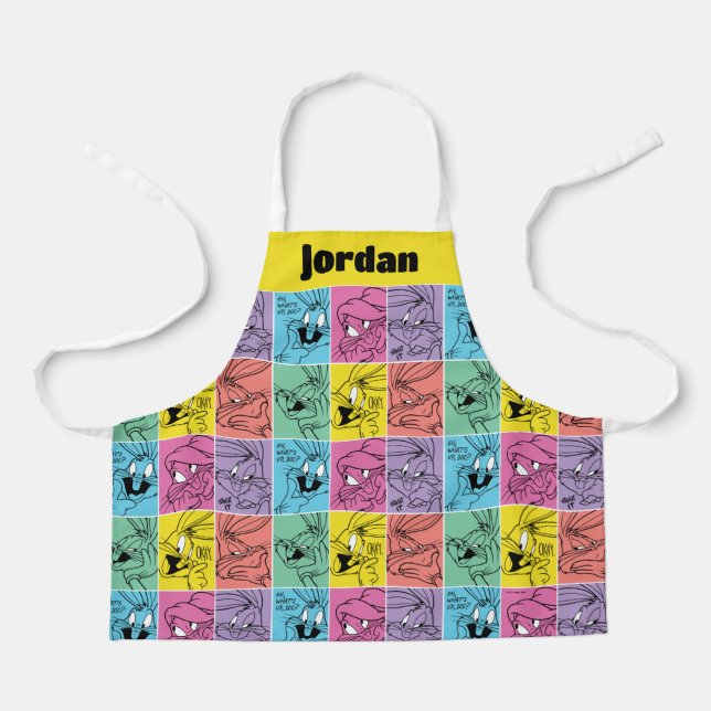 BUGS BUNNY™ Color Block Expressions Apron (Front)