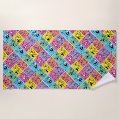 BUGS BUNNY Color Block Expressions Beach Towel