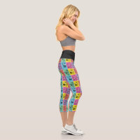 BUGS BUNNY Color Block Expressions Capri Leggings Zazzle